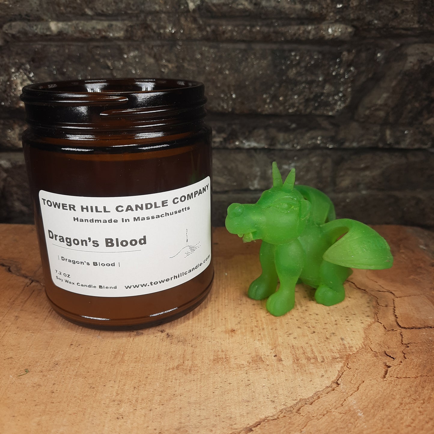 Dragon's Blood Amber Candle