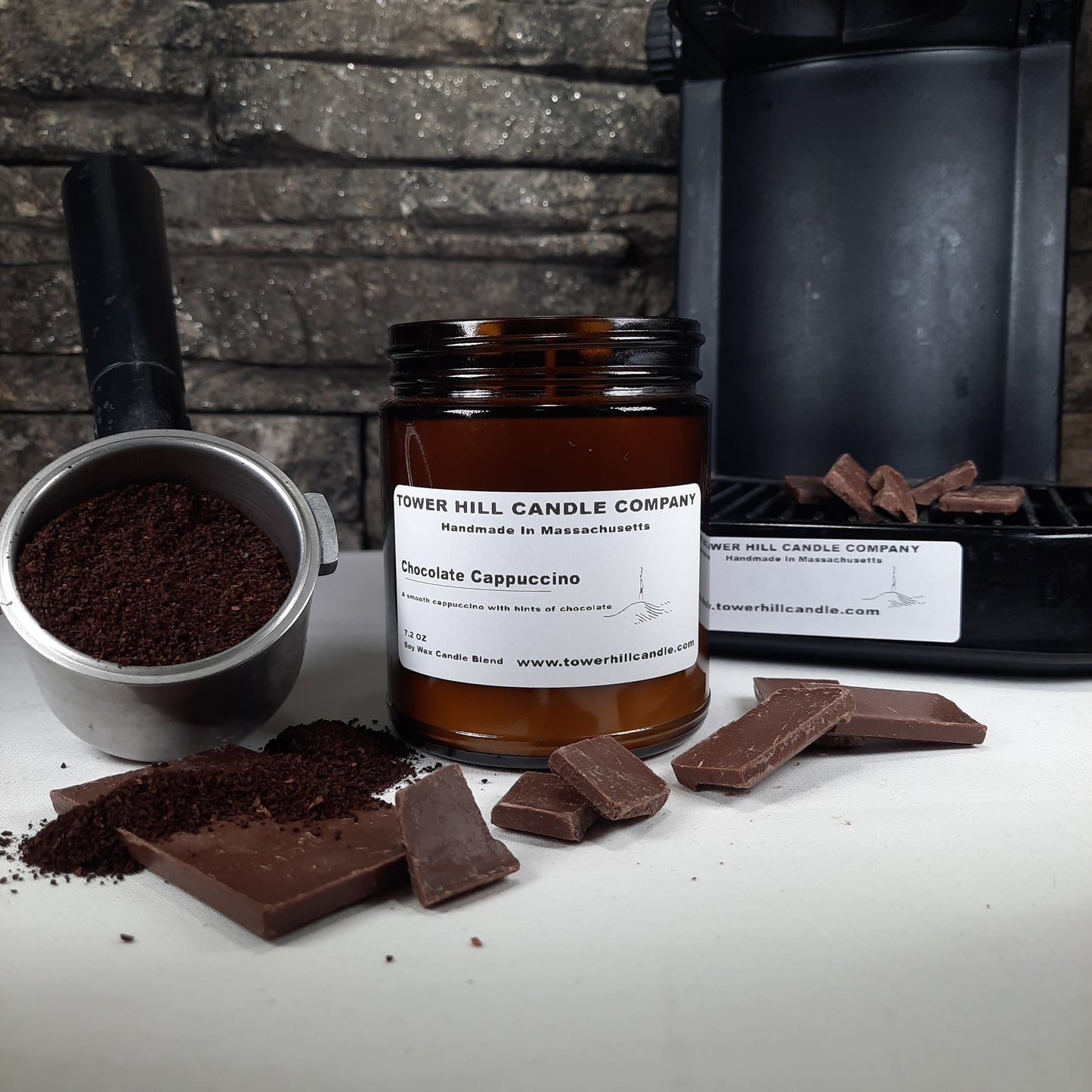 Chocolate Cappuccino Amber Candle
