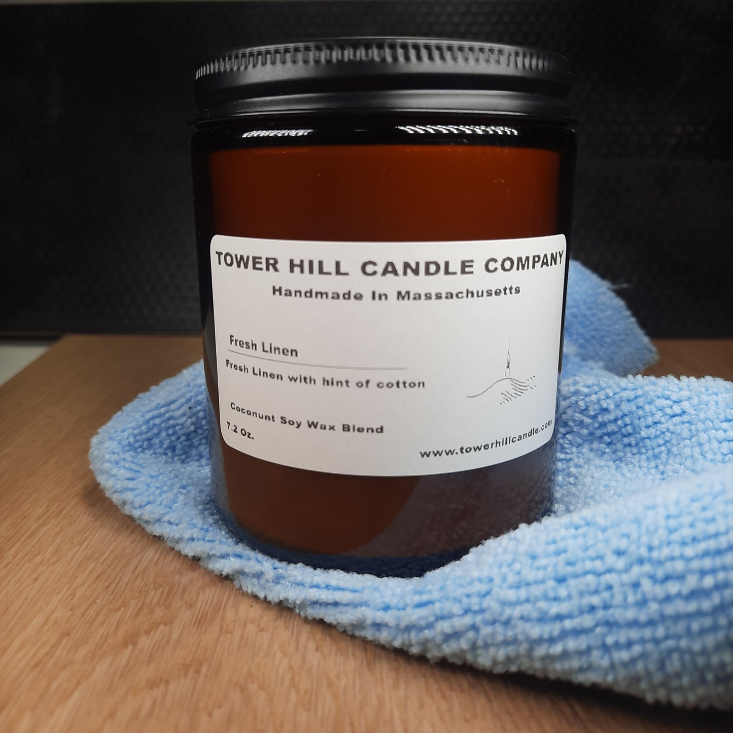 Fresh Linen Amber Candle