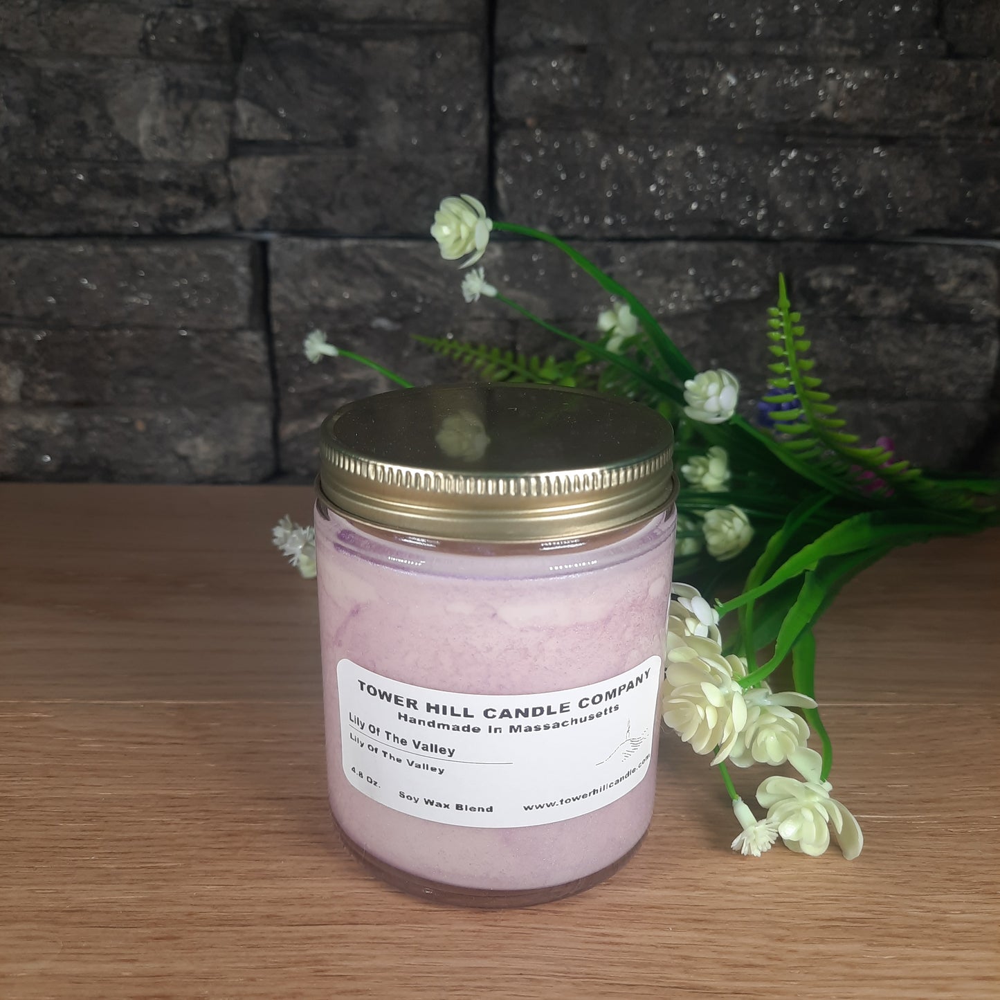Lily Of The Valley Colored-Small Candle