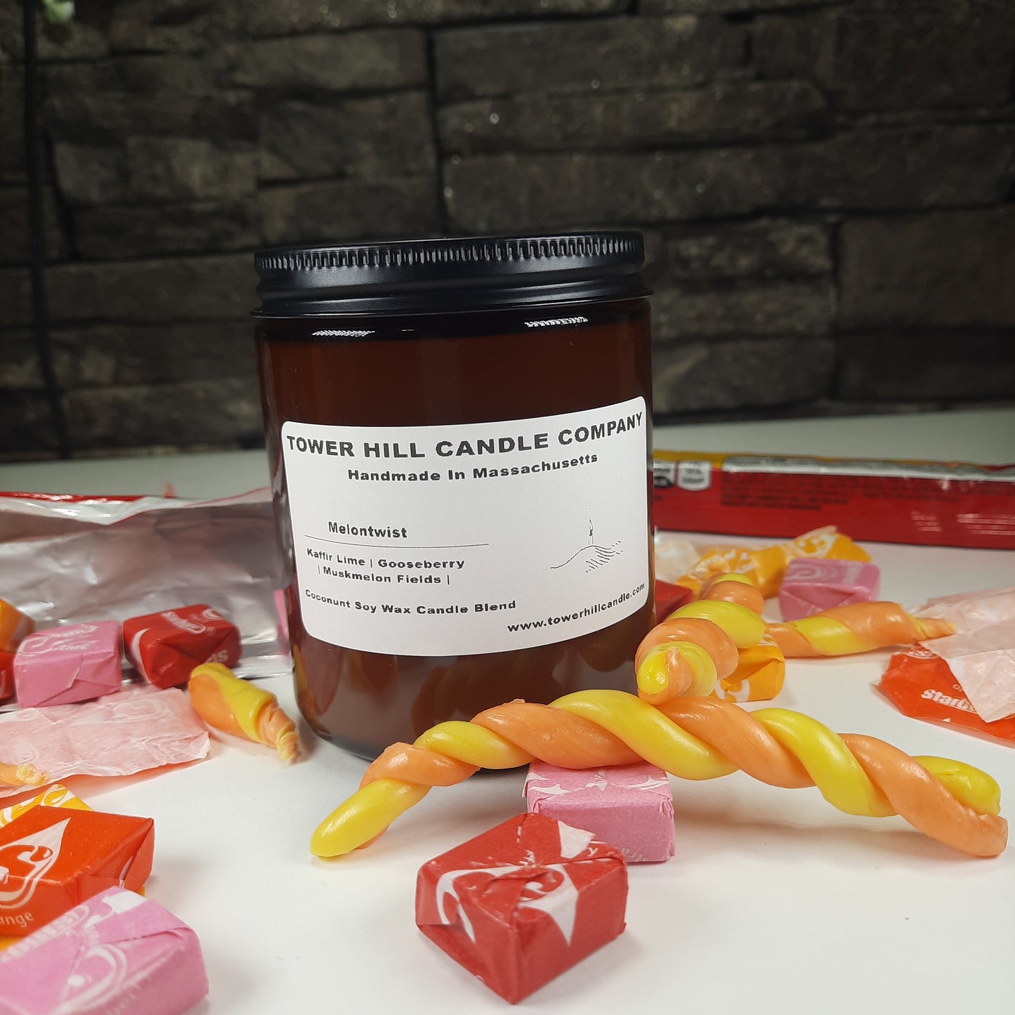 Melontwist Amber Candle