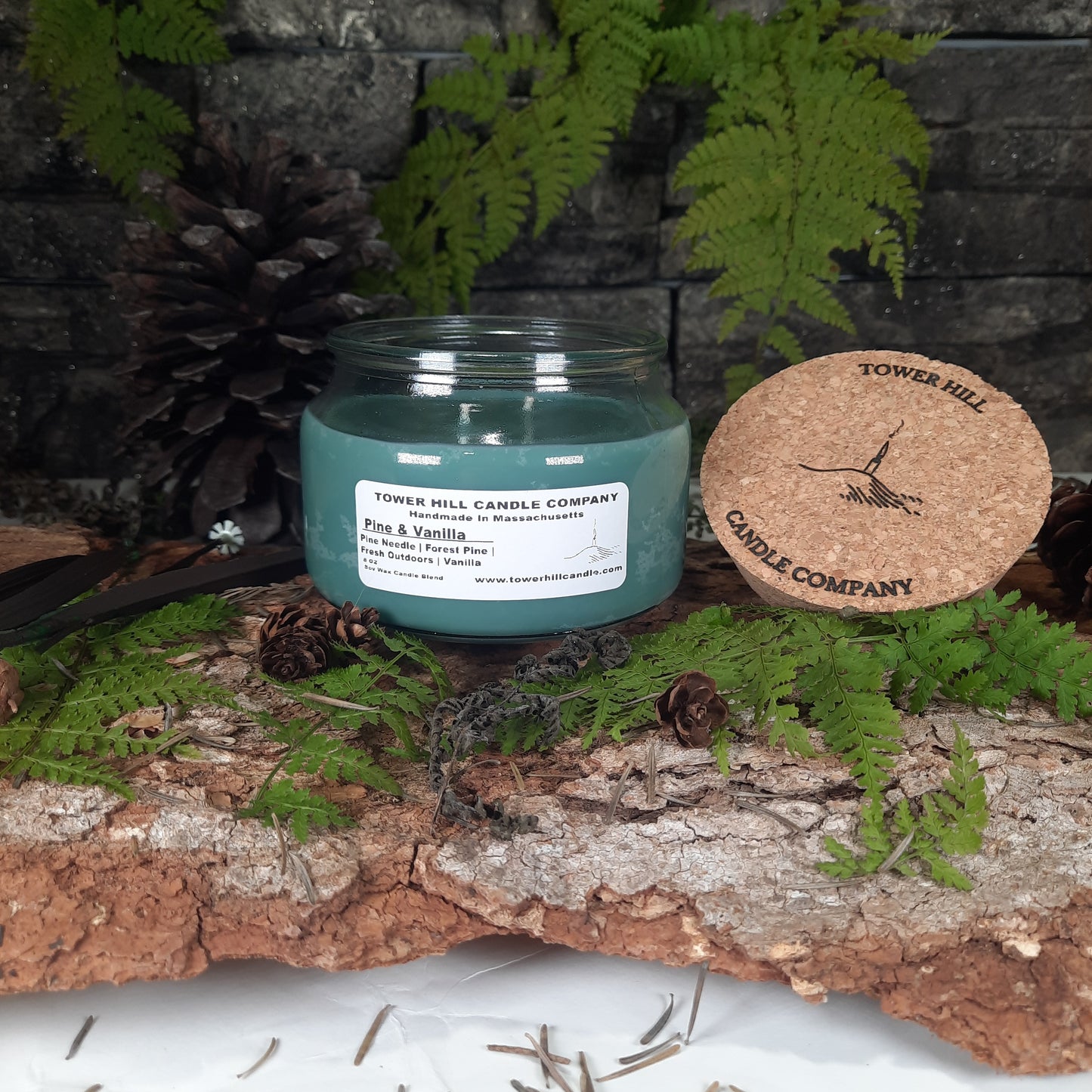 Pine & Vanilla Apothecary Candle