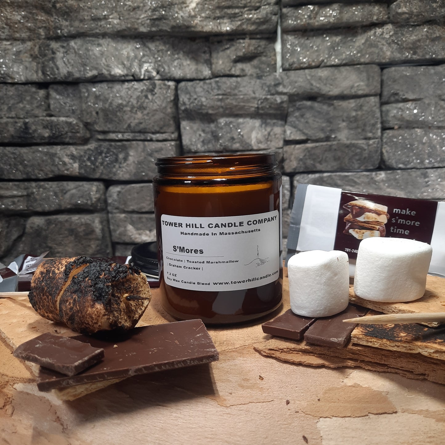 S'Mores Amber Candle