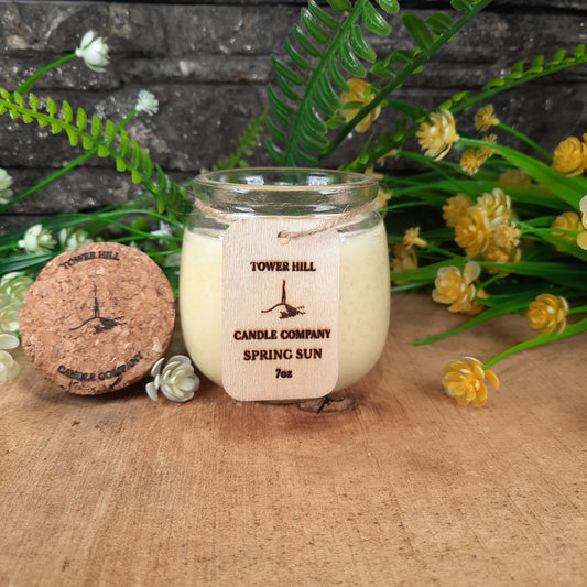 Spring Sun Squat Candle