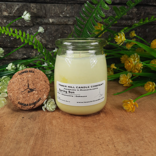Spring Sun Candle tall