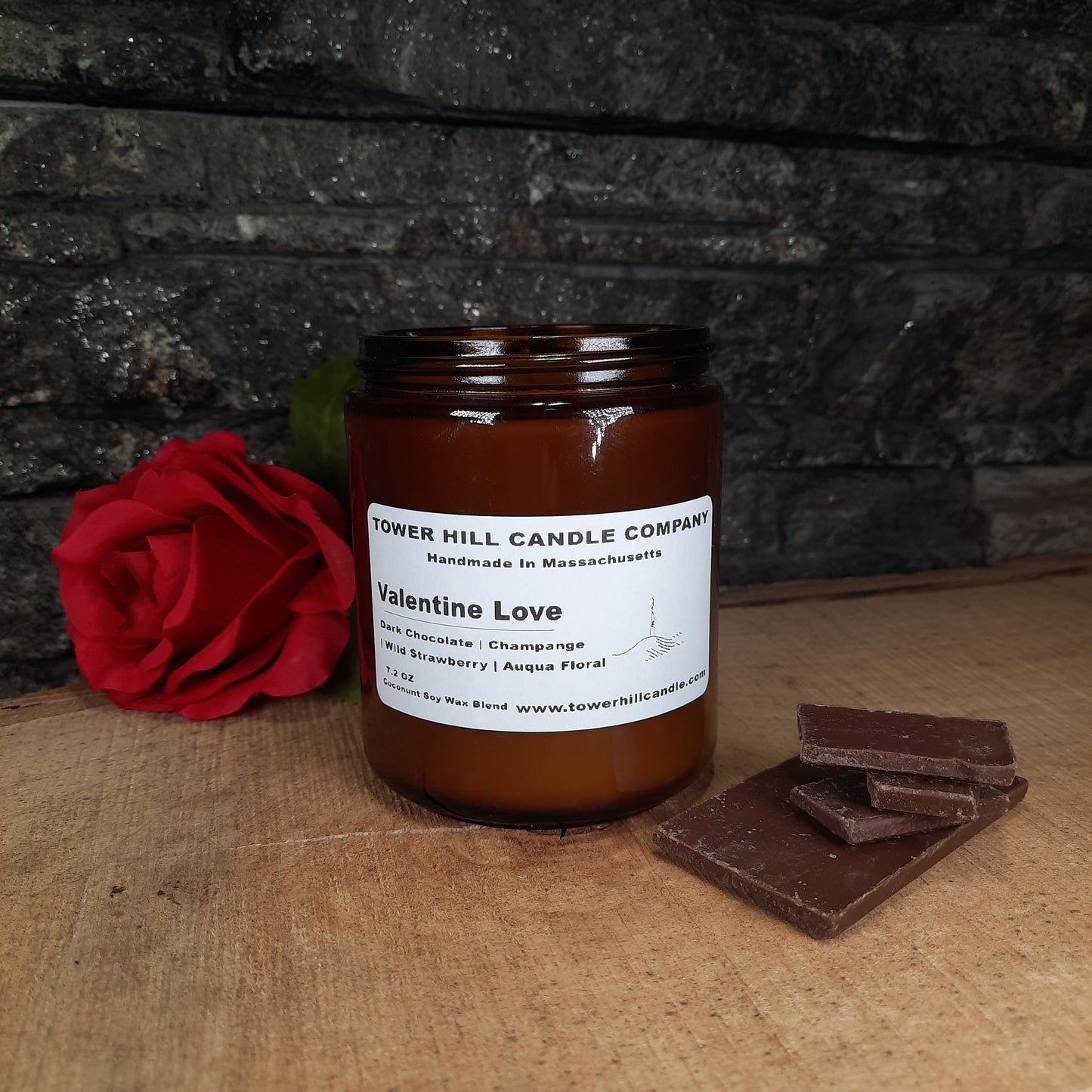 Valentine Love Amber|Coconut Candle