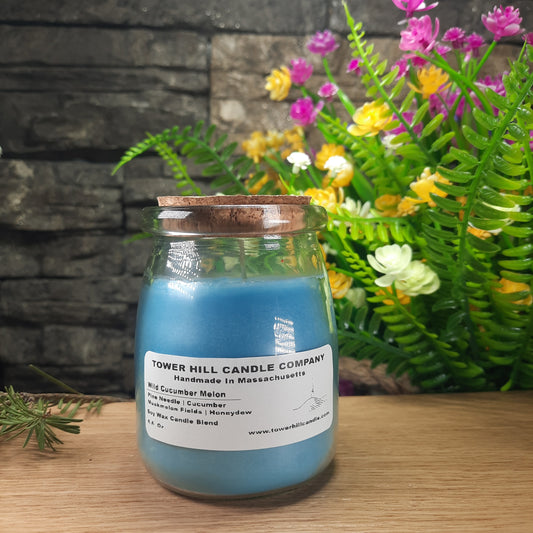 Wild Cucumber Melon Candle tall