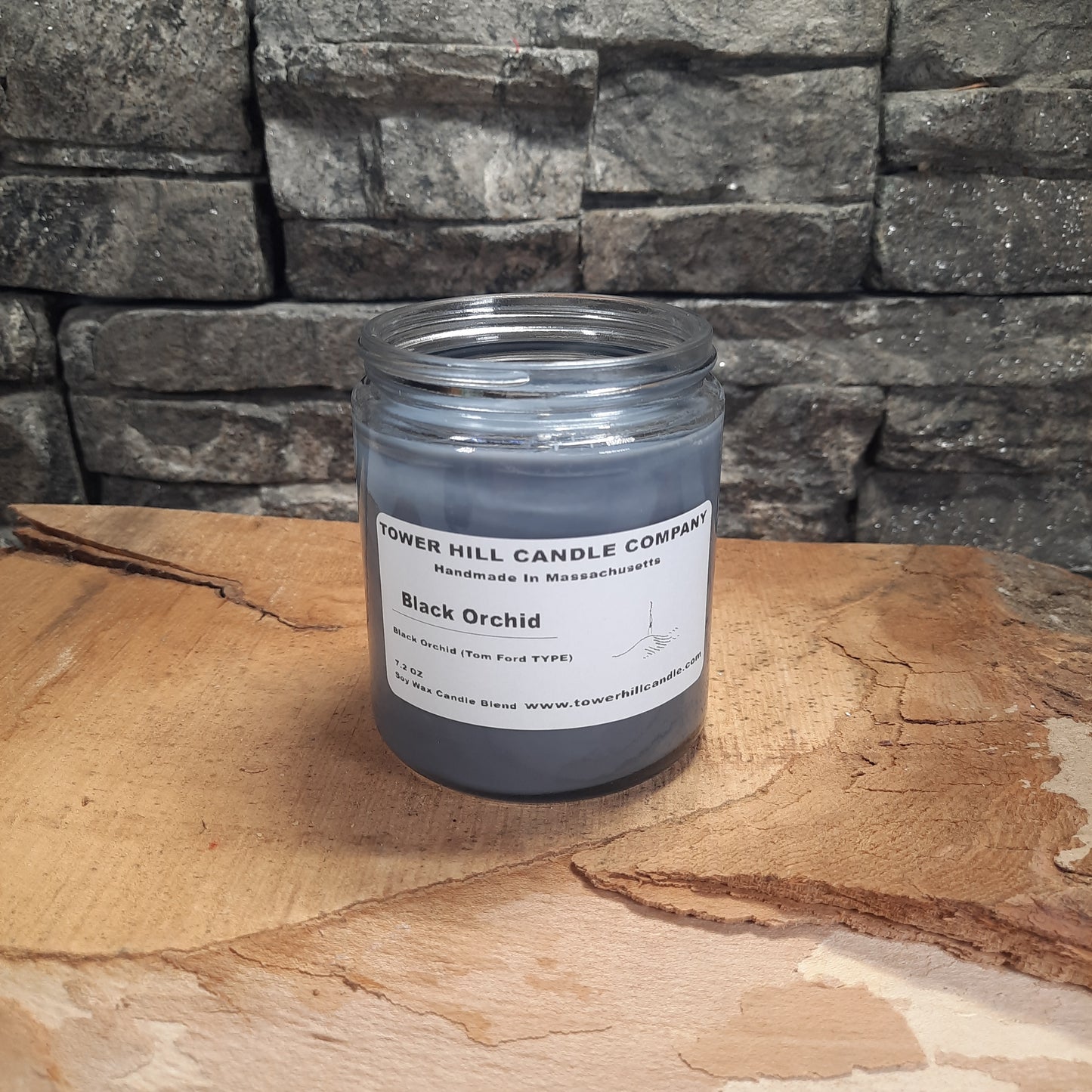 Black Orchid Colored Candle