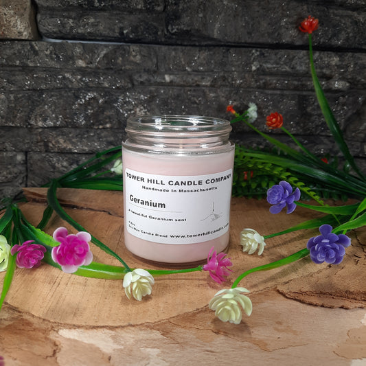 Geranium Colored-Small Candle