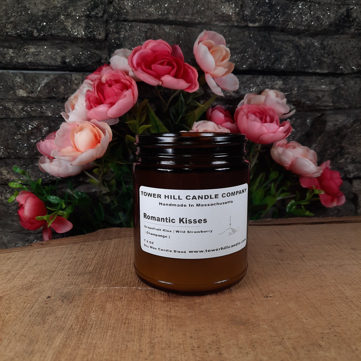 Romantic Kisses Amber Candle