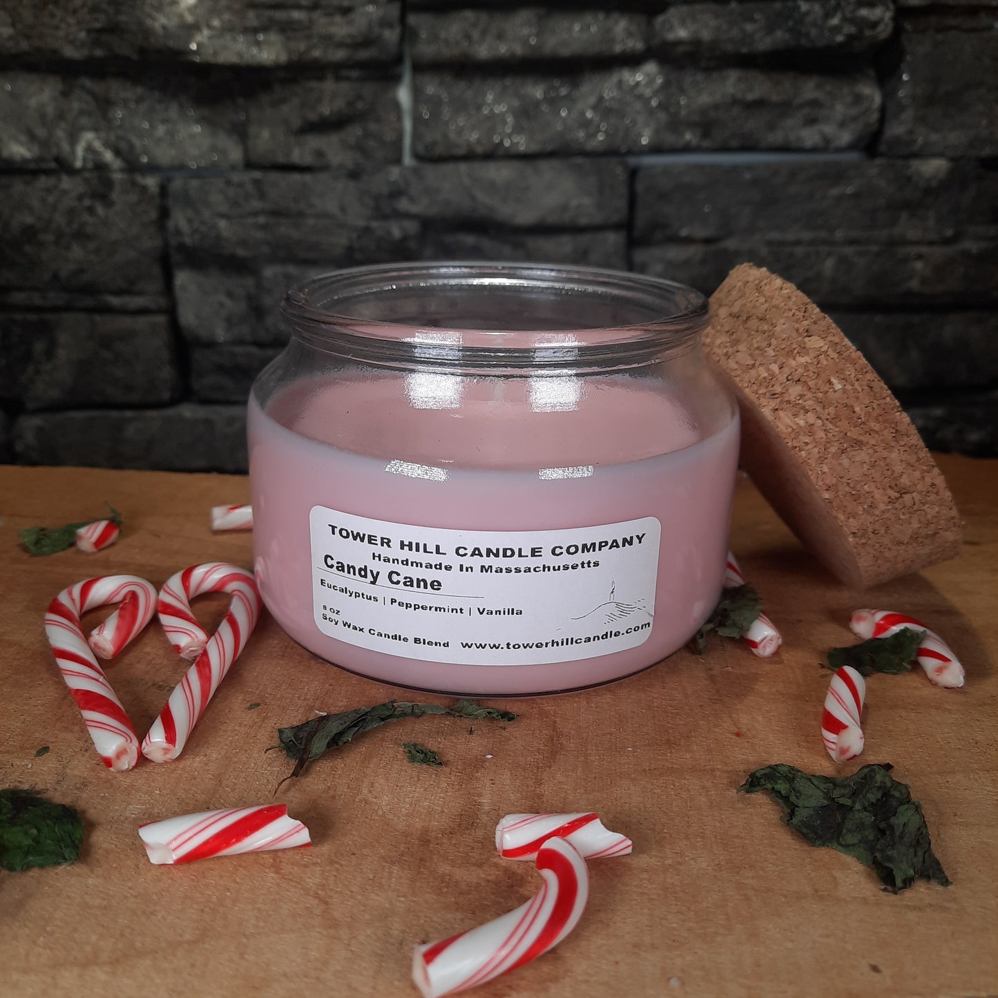 Candy Cane Apothecary Candle