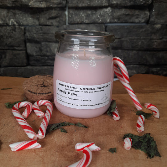 Candy Cane Candle tall