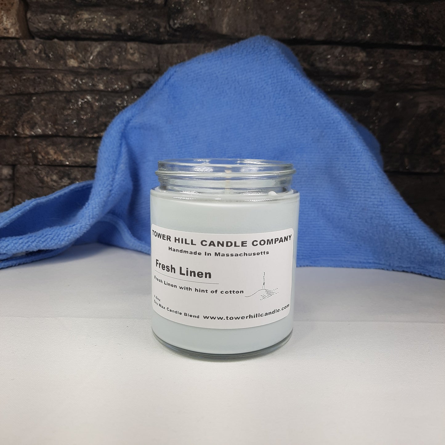 Fresh Linen Colored-Small Candle