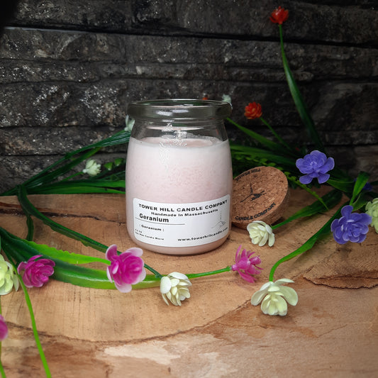 Geranium Candle tall