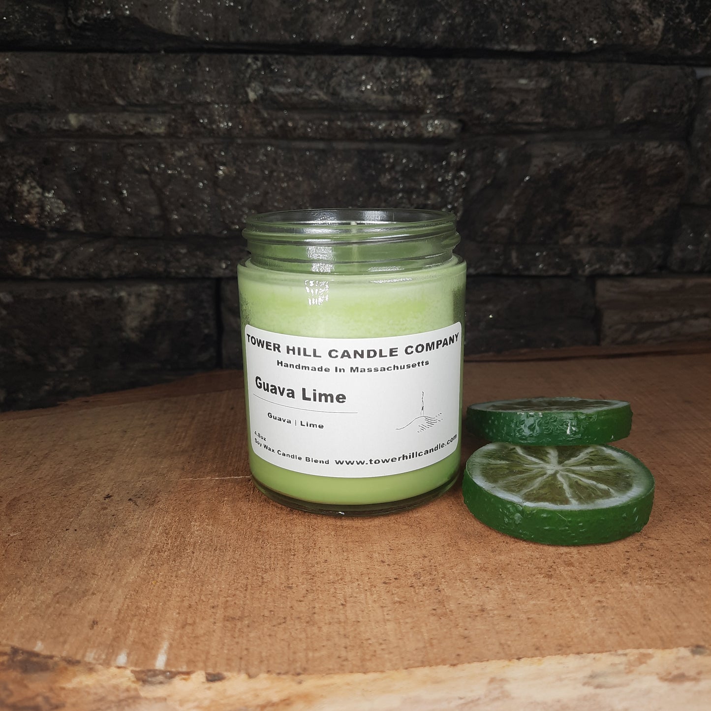 Guava Lime Colored-Small Candle
