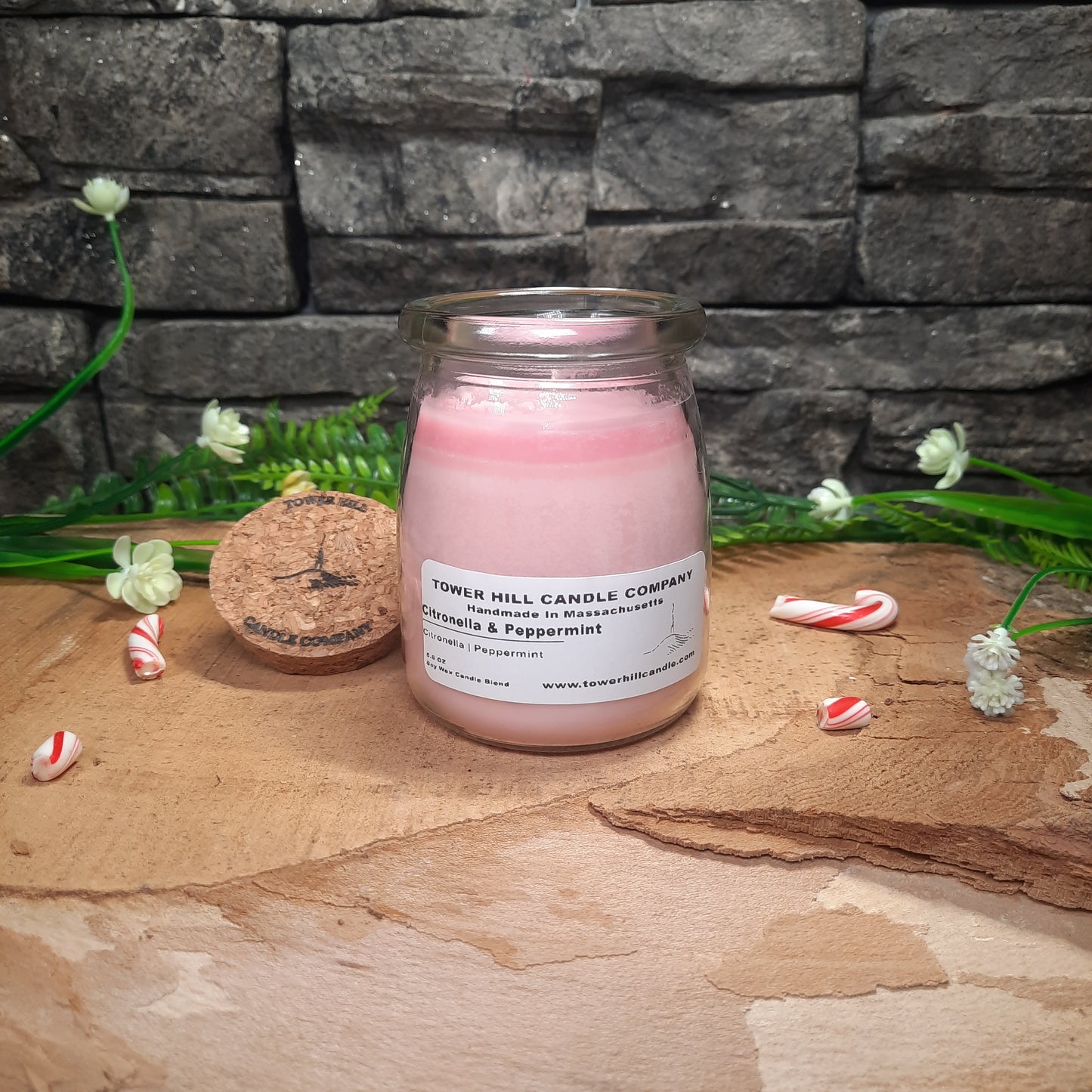 Citronella & Peppermint Candle tall