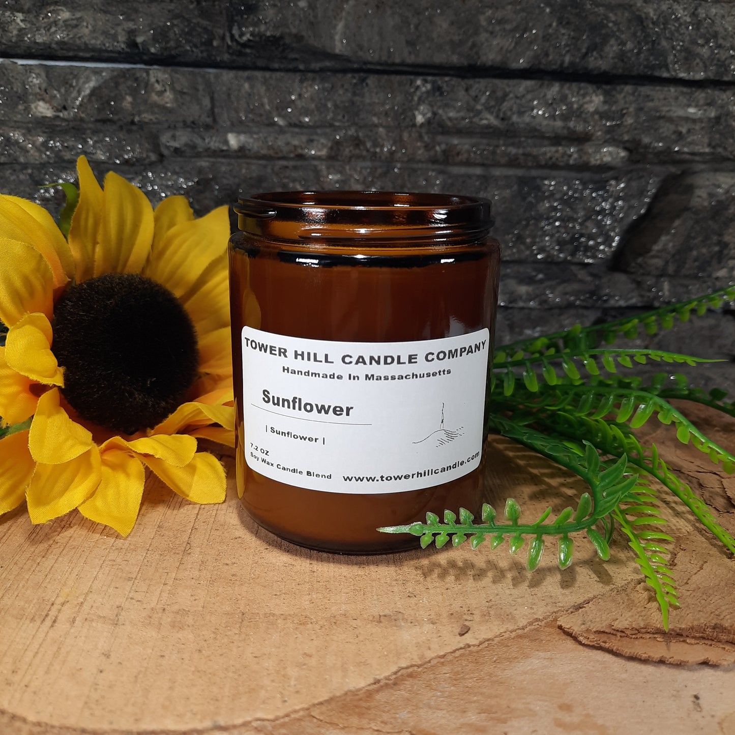 Sunflower Amber Candle